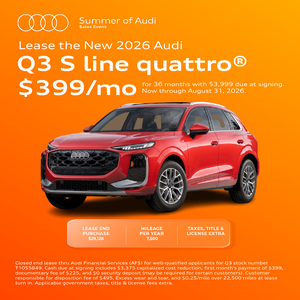 Lease the New 2026 Audi Q3 S line quattro® $399/mo